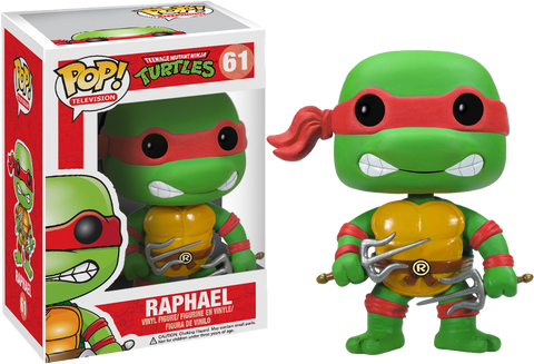 FUNKO POP! TELEVISION: TEENAGE MUTANT NINJA TURTLES [TMNT] - RAPHAEL #61