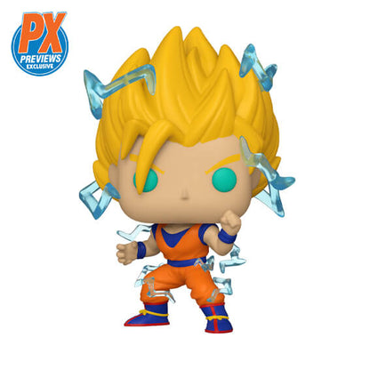 FUNKO POP! ANIMATION: DRAGON BALL Z [DBZ] - SUPER SAIYAN 2 [SSJ2] GOKU [W/ ENERGY] **PX PREVIEWS EXCLUSIVE** #865