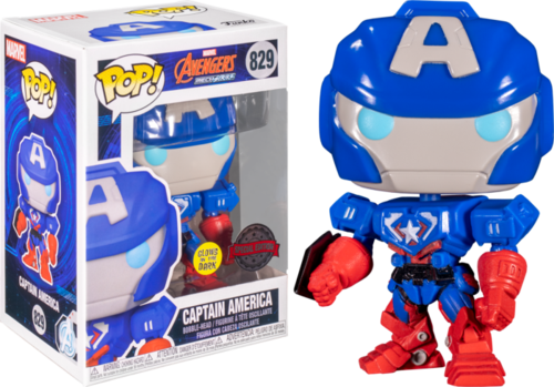 Funko Pop! Marvel Avengers Mech Strike Captain America #829