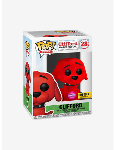 FUNKO POP! CLIFFORD THE BIG RED DOG FLOCKED [HOT TOPIC EXCLUSIVE] #28