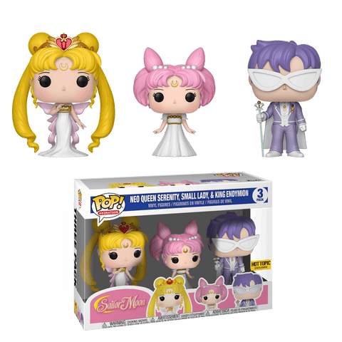 FUNKO POP! ANIMATION: SAILOR MOON - [3PK] NEO QUEEN SERENITY, SMALL LADY, & KING ENDYMION **HOT TOPIC EXCLUSIVE**