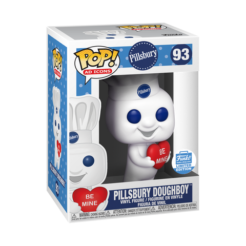 FUNKO POP! AD ICONS: PILLSBURY - PILLSBURY DOUGHBOY [W/ VALENTINE HEART] **FUNKO SHOP EXCLUSIVE** #93