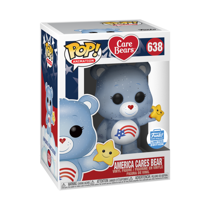 Funko Shop Pop! ANIMATION: CARE BEARS - AMERICA CARES BEAR #638
