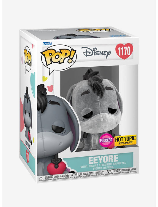 FUNKO POP! DISNEY WINNIE THE POOH - EEYORE FLOCKED [HOT TOPIC EXCLUSIVE] #1170