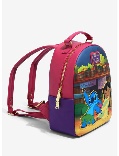 LOUNGEFLY DISNEY LILO & STITCH HULA DANCE MINI BACKPACK - [BOXLUNCH EXCLUSIVE]