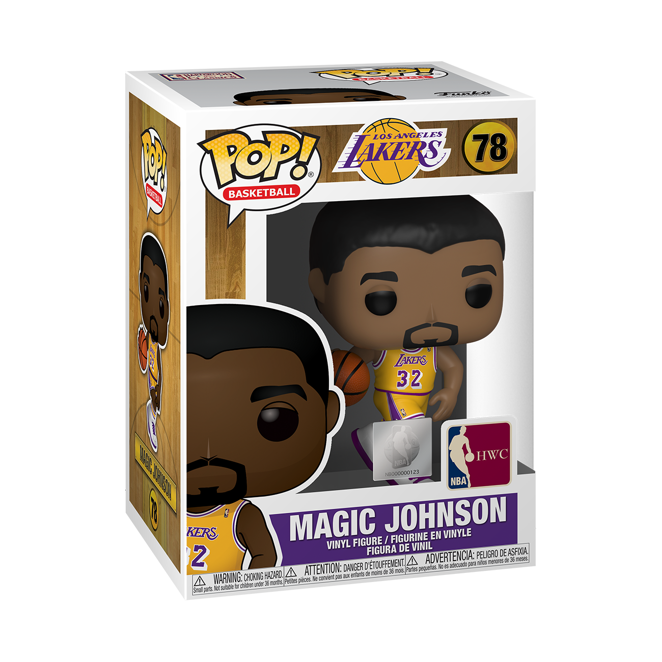 FUNKO POP! BASKETBALL [NBA LEGENDS]: LOS ANGELES LAKERS - MAGIC JOHNSON #78