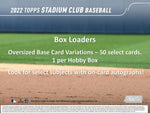 2022 TOPPS STADIUM CLUB BASEBALL HOBBY BOX