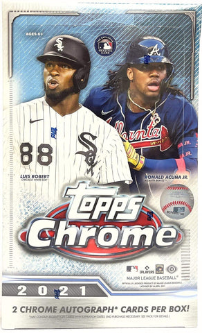 2021 TOPPS CHROME BASEBALL HOBBY BOX *FREE SHIPPING*