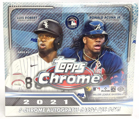 2021 TOPPS CHROME BASEBALL JUMBO BOX *FREE SHIPPING*