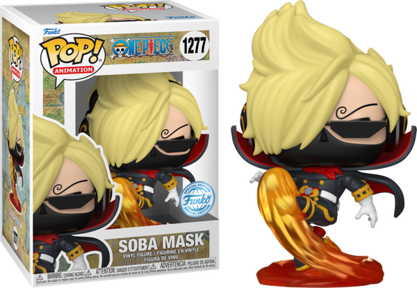 Funko Pop! ANIMATION: ONE PIECE SANJI with RED SUIT SOBA MASK #1277 [EXCLUSIVE]