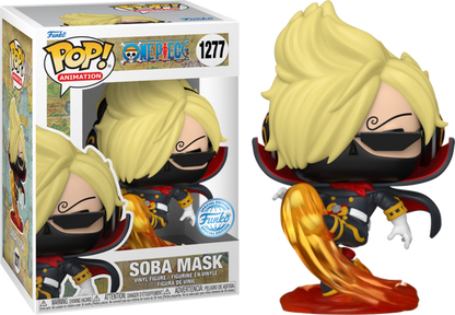 Funko Pop! ANIMATION: ONE PIECE SANJI with RED SUIT SOBA MASK #1277 [EXCLUSIVE]