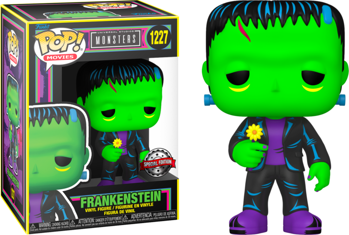 Funko Pop! Movies: Monsters - Frankenstein (with Flower - Black Light) #1227 [Special Edition]