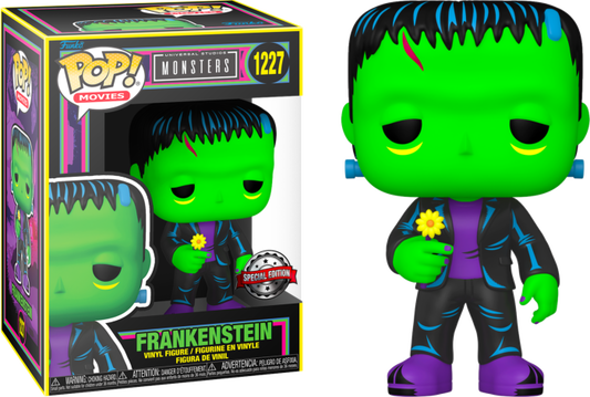 Funko Pop! Movies: Monsters - Frankenstein (with Flower - Black Light) #1227 [Special Edition]