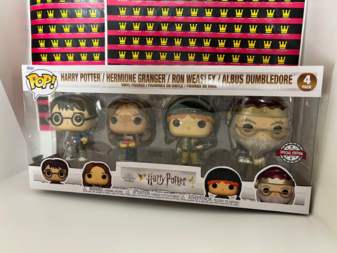 FUNKO POP! HARRY POTTER HERMIONE RON WEASLEY DUMBLEDORE 4 PACK *SPECIAL EDITION*