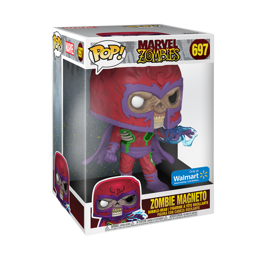 Funko Pop! Marvel: Zombies - Jumbo 10" Zombie Magneto #697 [Walmart Exclusive]