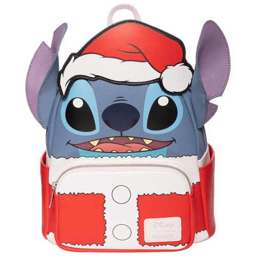 LOUNGEFLY DISNEY LILO & STITCH HOLIDAY SANTA STITCH MINI BACKPACK [EE EXCLUSIVE]