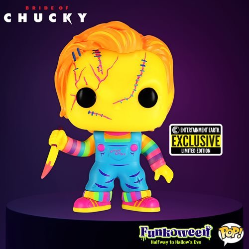 FUNKO POP! HORROR CHILD'S PLAY CHUCKY BLACK LIGHT [EE EXCLUSIVE