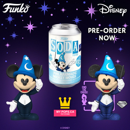 FUNKO SODA VINYL DISNEY PHILHARMAGIC MICKEY MOUSE [D23 EXCLUSIVE] LIMITED 12,500 PC!