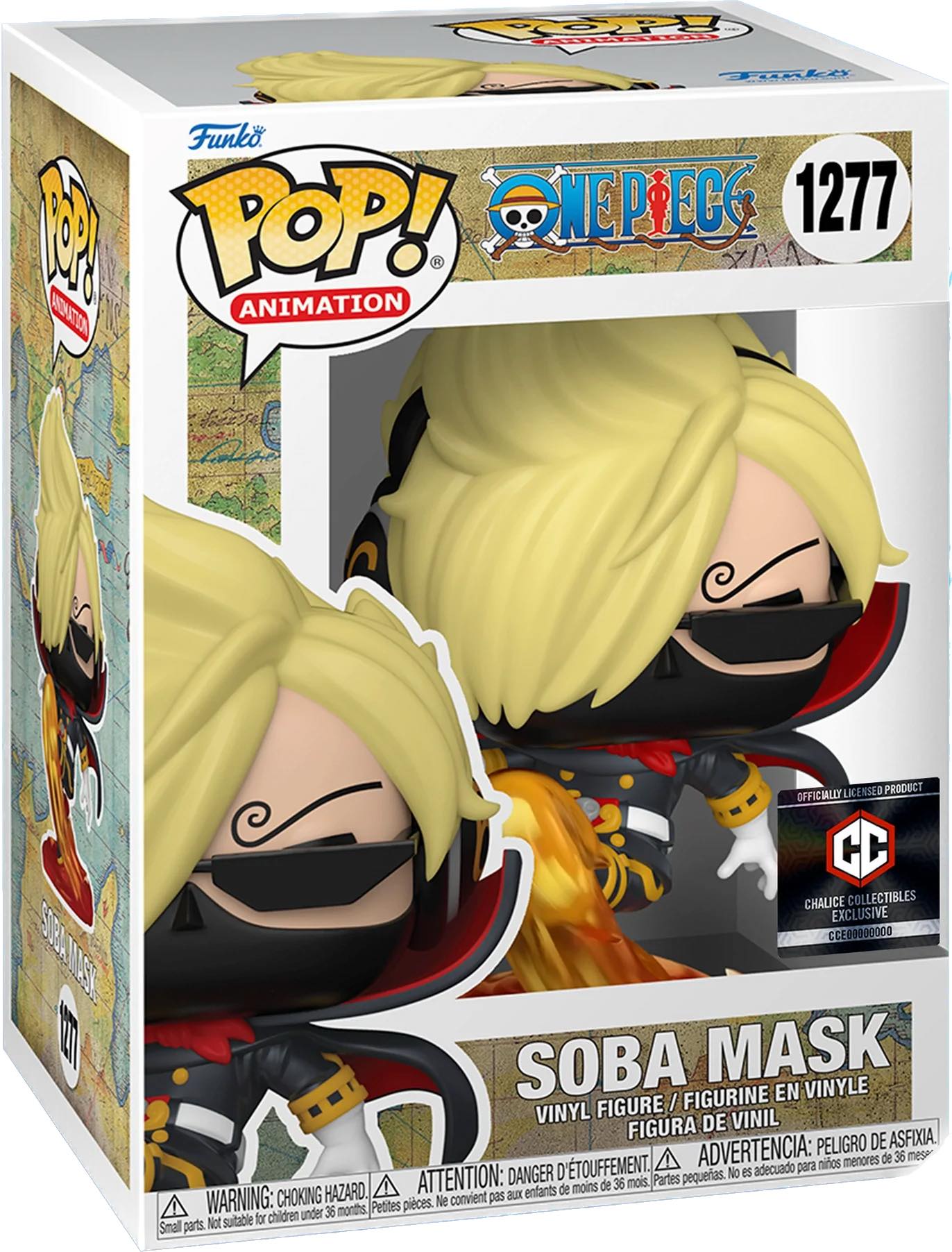 Funko Pop! ANIMATION: ONE PIECE SANJI with RED SUIT SOBA MASK #1277 [EXCLUSIVE]