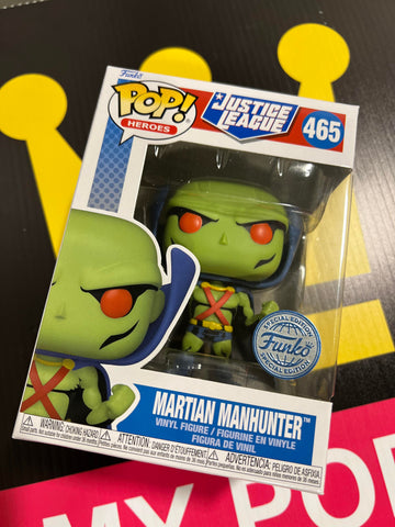 FUNKO POP! DC HEROES JUSTICE LEAGUE MARTIAN MANHUNTER  #465 [EXCLUSIVE] *PREORDER*