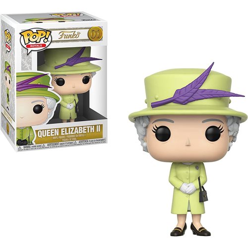 FUNKO POP! Royals Queen Elizabeth II Green Wedding Outfit #01