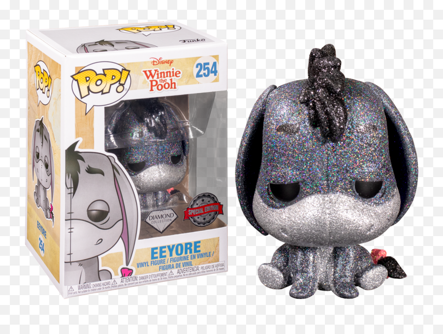 FUNKO POP! DISNEY: WINNIE THE POOH - EEYORE [DIAMOND COLLECTION] **HOT TOPIC EXCLUSIVE** #254