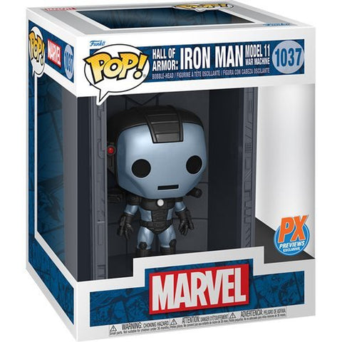 **PREORDER** FUNKO POP! MARVEL - 6" HALL OF ARMOR: IRON MAN [MODEL 11 - WAR MACHINE] **PX PREVIEWS EXCLUSIVE** #1037