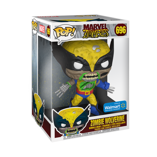 Funko Pop! Marvel: Zombies - Jumbo 10" Zombie Wolverine #696 [Walmart Exclusive]