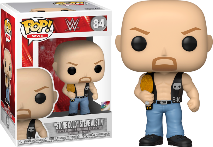 Funko Pop! Sports: WWE - "Stone Cold" Steve Austin (Metallic - with One Belt) #84