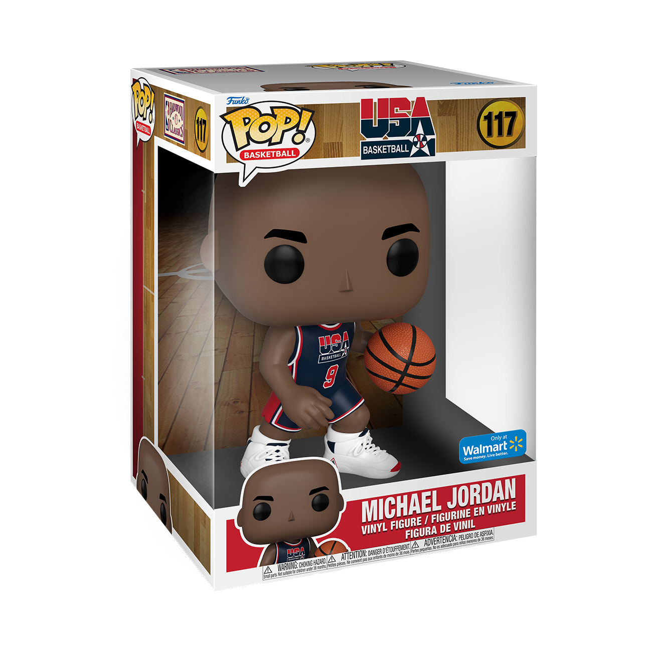 Funko Pop! Sports: NBA - Jumbo 10" Michael Jordan (1992 Team USA) #117 [Walmart Exclusive]