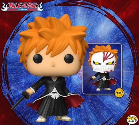 **CHASE & COMMON BUNDLE** FUNKO POP! ANIMATION: BLEACH ICHIGO BANKAI TENSA ZANGETSU **SPECIAL EDITION ANIME EXCLUSIVE** #1087 IN STOCK