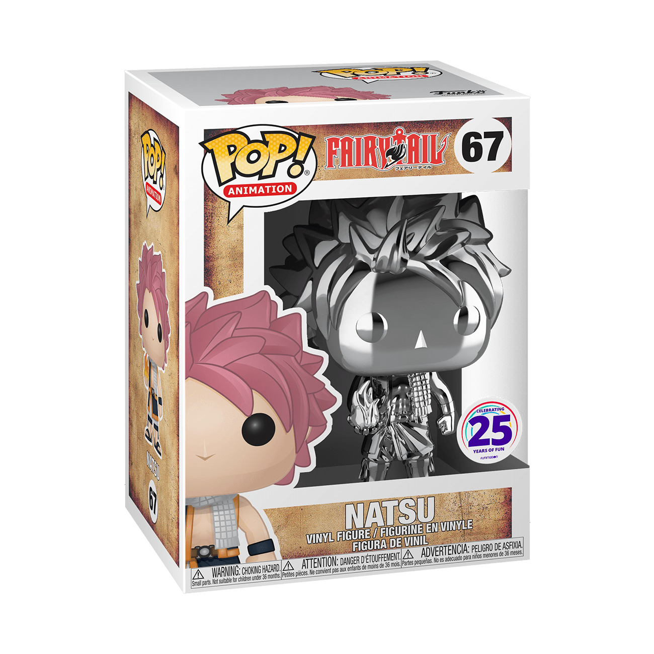 FUNKO POP! ANIMATION: FAIRY TAIL - NATSU [SILVER CHROME] #67