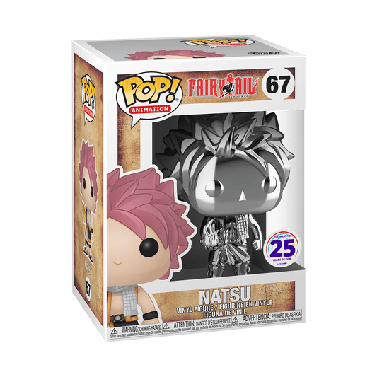 FUNKO POP! ANIMATION: FAIRY TAIL - NATSU [SILVER CHROME] #67