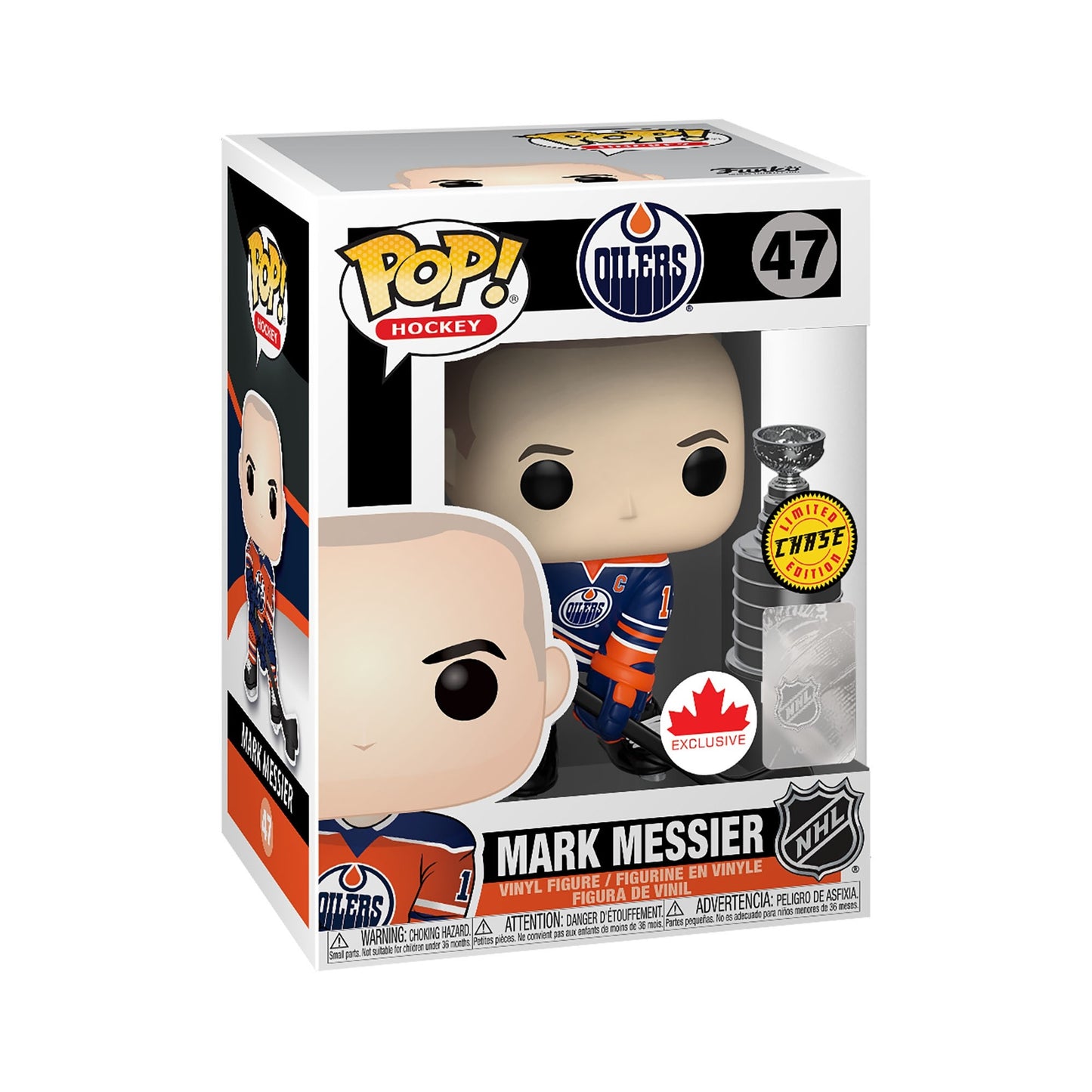 Funko Pop! Hockey: Edmonton Oilers - Mark Messier #47 [Canadian Exclusive] CHASE