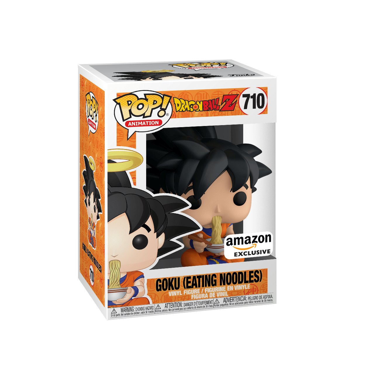 FUNKO POP! ANIMATION: DRAGON BALL Z [DBZ] - GOKU [EATING NOODLES] **AMAZON EXCLUSIVE** #710