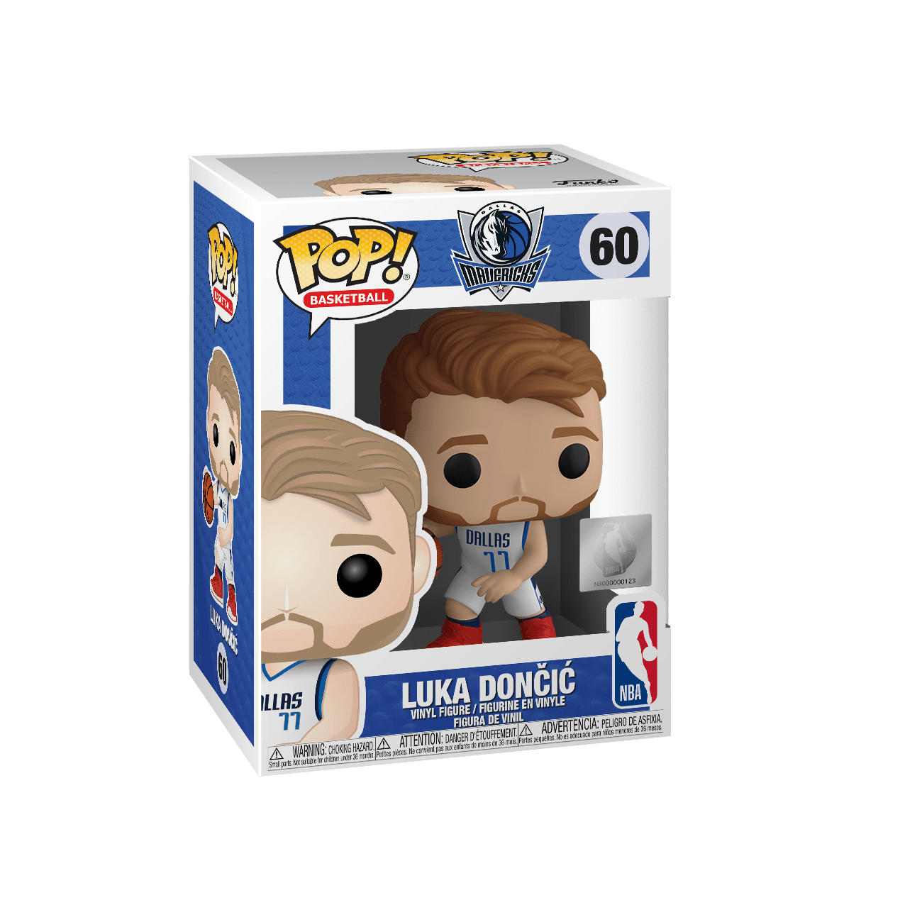 FUNKO POP! BASKETBALL [NBA]: DALLAS MAVERICKS - LUKA DONCIC [WHITE HOME JERSEY] #60