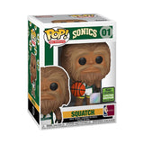 FUNKO POP! NBA MASCOTS: SEATTLE SONICS - SQUATCH **2021 ECCC EXCLUSIVE** #01