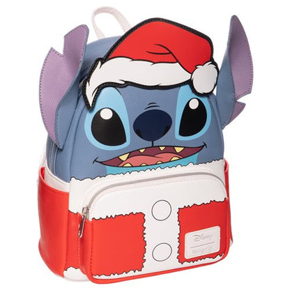 LOUNGEFLY DISNEY LILO & STITCH HOLIDAY SANTA STITCH MINI BACKPACK [EE EXCLUSIVE]