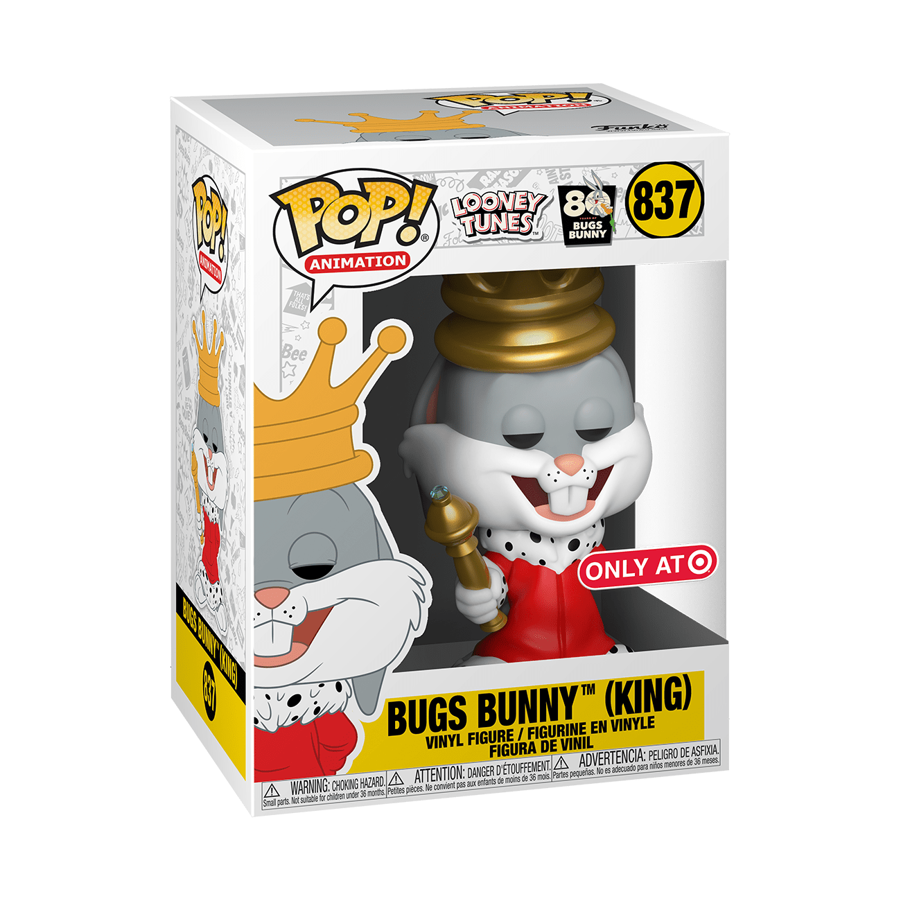 Funko Pop! Looney Tunes: Bugs Bunny King Metallic - Target Exclusive