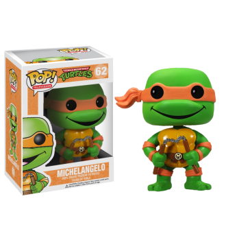 FUNKO POP! TELEVISION: TEENAGE MUTANT NINJA TURTLES [TMNT] - MICHELANGELO #62