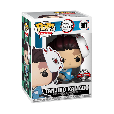 FUNKO POP! ANIMATION: DEMON SLAYER - TANJIRO KAMADO [W/ MASK] **HOT TOPIC EXCLUSIVE** #867