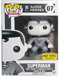 Funko Pop! Heroes: Superman Black and White Hot Topic Exclusive #07