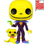 FUNKO POP! DISNEY The Nightmare Before Christmas JACK SKELLINGTON WITH ZERO 10-INCH JUMBO Blacklight #809 *PREORDER*