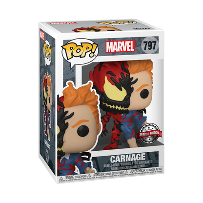 FUNKO POP! MARVEL - CARNAGE [HALF-FACE] **HOT TOPIC EXCLUSIVE** #797