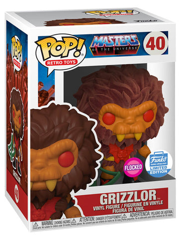 Funko Pop! Masters of the Universe - Grizzlor FLOCKED *FUNKO SHOP EXCLUSIVE* #40