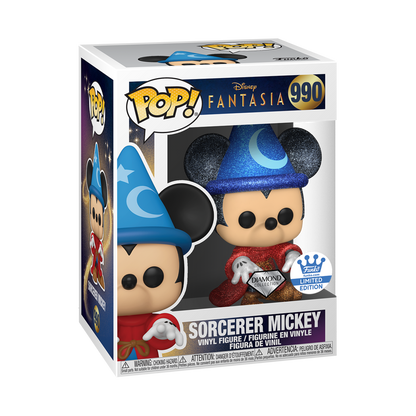 Funko Pop! Disney: Fantasia - Sorcerer Mickey (Casting Spell - Diamond) #990 [Funko Shop Exclusive]