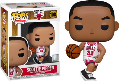 FUNKO POP! BASKETBALL [NBA LEGENDS]: CHICAGO BULLS - SCOTTIE PIPPEN [WHITE HOME JERSEY] #108