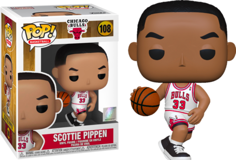 FUNKO POP! BASKETBALL [NBA LEGENDS]: CHICAGO BULLS - SCOTTIE PIPPEN [WHITE HOME JERSEY] #108