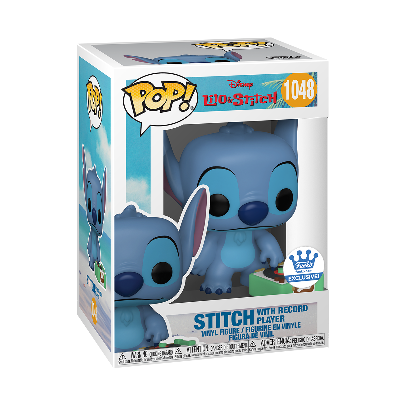 Disney: Lilo & Stitch - Stitch with Record Player *FUNKO SHOP EXCLUSIVE* #1048 *PREORDER*