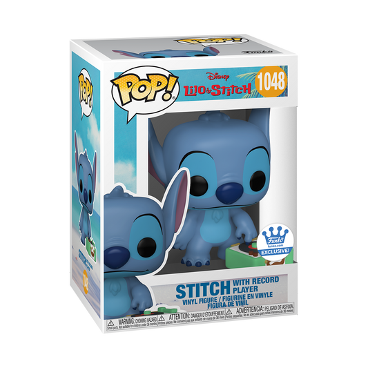 Disney: Lilo & Stitch - Stitch with Record Player *FUNKO SHOP EXCLUSIVE* #1048 *PREORDER*